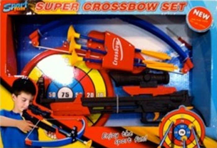 Toy target набор игрушечный арбалет со стрелами фото