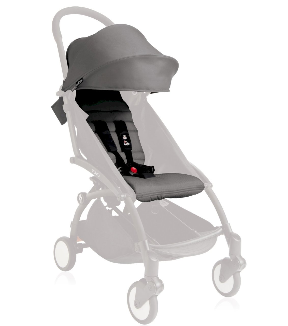 Капюшон и сиденье для коляски babyzen yoyo plus, серый фото