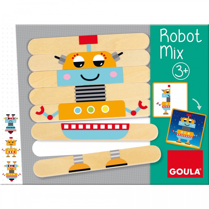 Развивающая игра для детей «Собери робота» скачать для распечатки