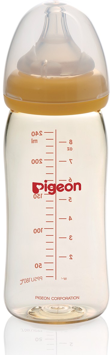 Бутылочка для кормления pigeon softouch peristaltic plus, 240 мл, желтый фото