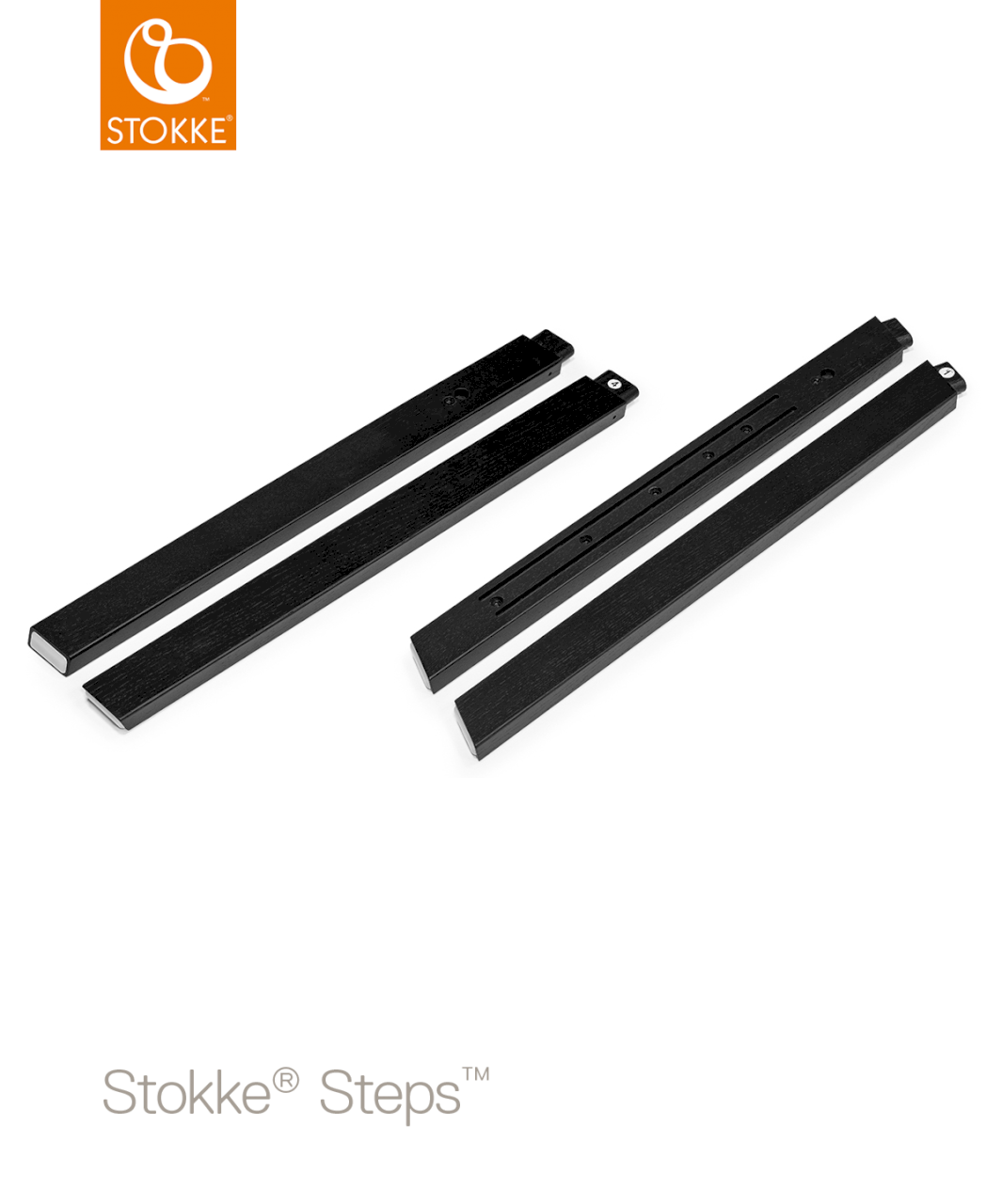 Ножки для стула stokke steps oak black, черный фото