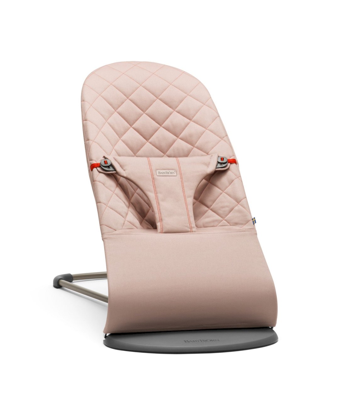 Кресло-шезлонг babybjörn bliss cotton, цвет: розовый фото