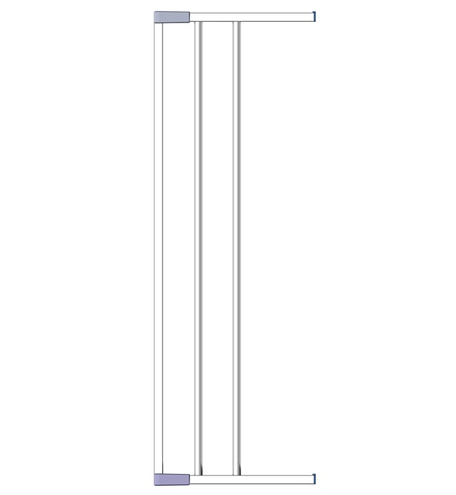 Дополнительная секция к воротам безопасности clippasafe, 18 см , цвет: белый фото