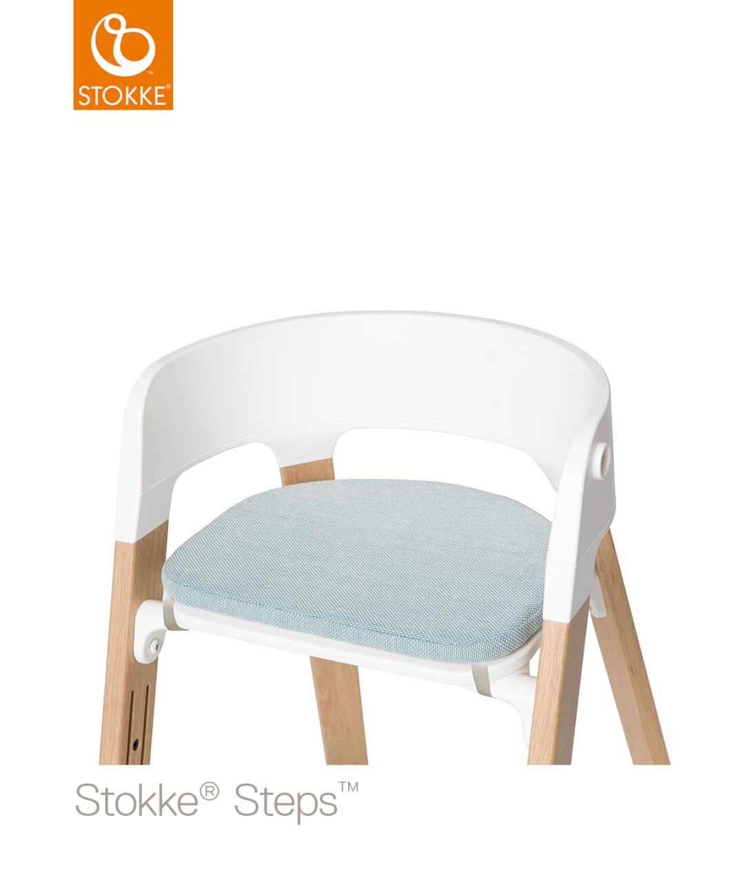 Съемная подушка на стульчик stokke steps jade twill фото