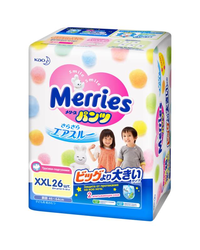 Мerries трусики-подгузники для детей  xxl 15-28 кг / 26 шт фото