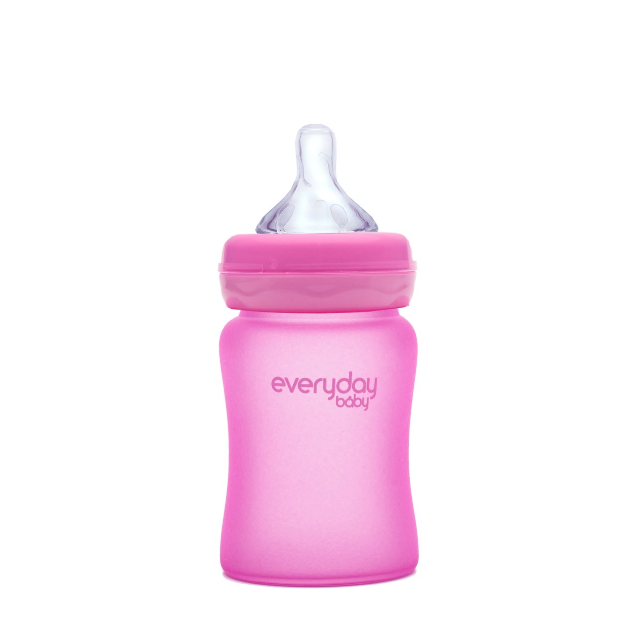 Стеклянная бутылочка с индикатором температуры everyday baby, 150 мл фото