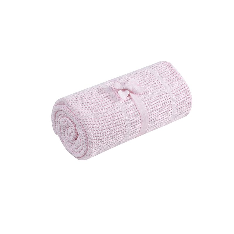 Плед для кроватки mothercare хлопковый, 155х120 см, розовый фото