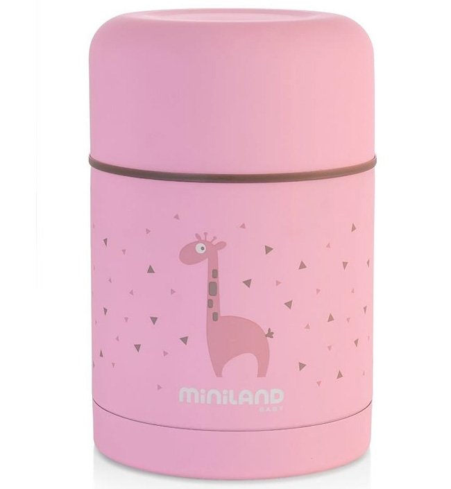 Детский термос для еды miniland silky thermos, розовый фото