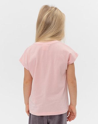 Миниатюра фотографии Розовая футболка button blue