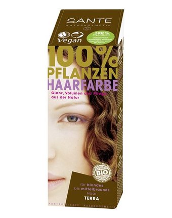Sante Растительная краска для волос Терра тёмно-русый 100 г