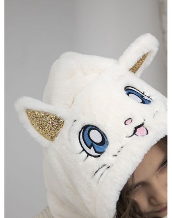 Миниатюра фотографии Mihi mihi детская шапка котенок