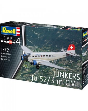 Revell Сборная модель самолёта Юнкерс Ю 52/3м