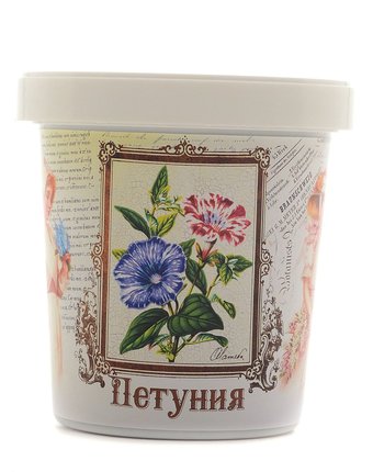 Миниатюра фотографии Набор для выращивания петуния цвет: белый rostokvisa