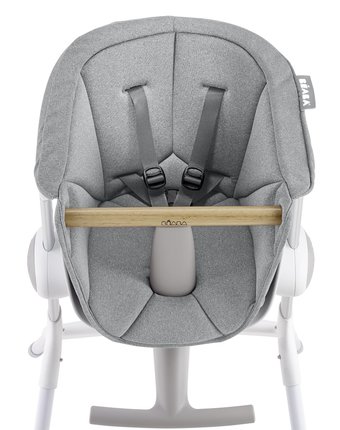 Миниатюра фотографии Подушка для стульчика для кормления beaba textile seat, серый