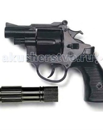 Миниатюра фотографии Edison игрушечный пистолет с глушителем американский полицейский/americana polizei 22,1 см