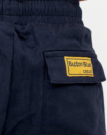 Миниатюра фотографии Брюки с карманами из твила button blue