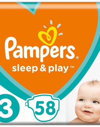 Подгузники Pampers Sleep&Play (6-10 кг) шт.