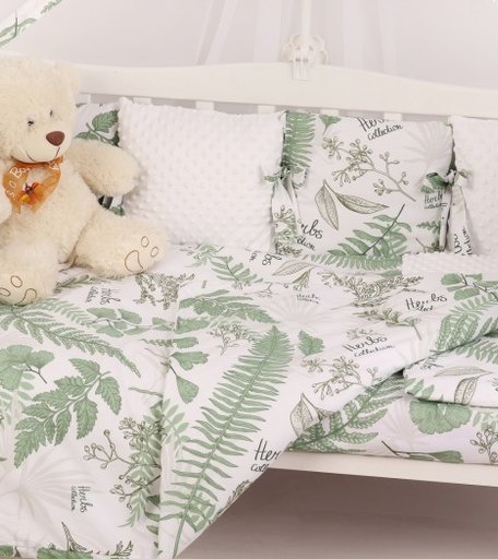 Бортик в кроватку AmaroBaby Exclusive Soft Collection Папоротники