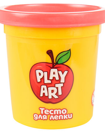 Пластилин Play Art Баночки 85 г цвет: красный