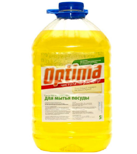 Средство Synergetic (Синергетик), концентрированное, для мытья посуды Optima 5 л.