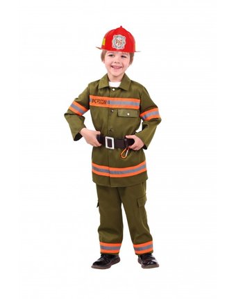 Миниатюра фотографии Пуговка карнавальный костюм пожарный профессии