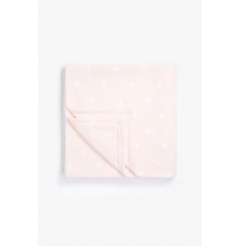 Миниатюра фотографии Плед флисовый, 70 x 90 см, розовый