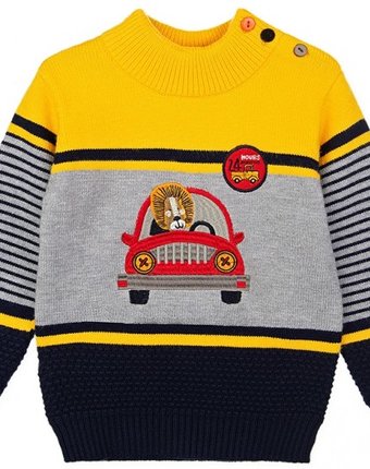 Миниатюра фотографии Playtoday свитер для мальчика car collection baby boys