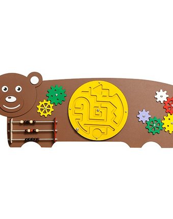 Миниатюра фотографии Деревянная игрушка нумикон игры монтессори бизиборд медведь