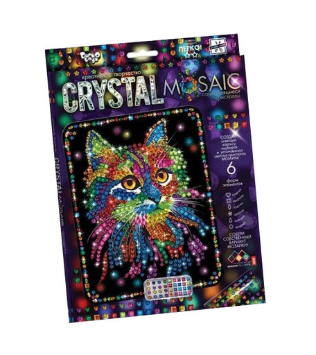 Набор для творчества Данко-Тойс Crystal Mosaic Кот