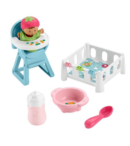 Игровой набор Fisher-Price Little People Малыши делюкс Snack & Snooze