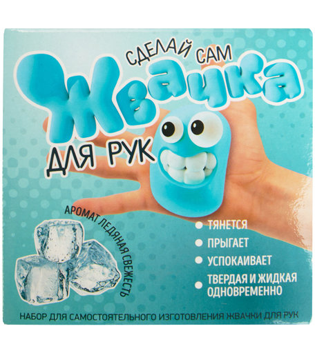 Набор для опытов Инновации для детей Юный Химик: жвачка для рук - Ледяная свежесть