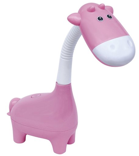 Настольная лампа Camelion KD-857 C14 Коровка розовая