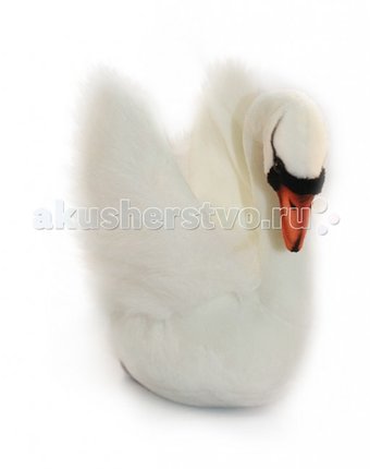 Миниатюра фотографии Мягкая игрушка hansa белый лебедь 32 см
