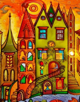 Molly Картина мозаикой Город солнца 30х30 см