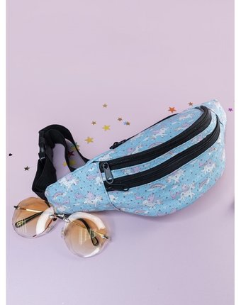 Миниатюра фотографии Mihi mihi поясная сумочка единорог в радугах