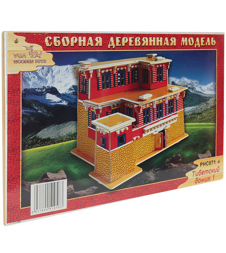 Деревянный конструктор Wooden Toys Тибетский домик 1