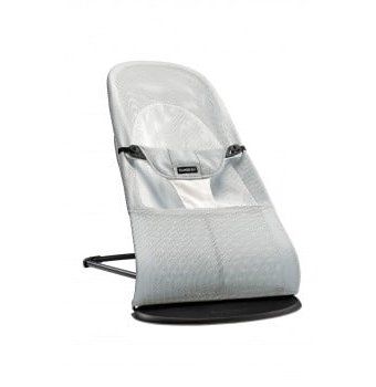 Кресло-шезлонг BabyBjorn Balance Soft Mesh, серый, белый