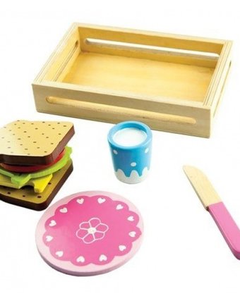 Миниатюра фотографии Набор игровой mapacha сэндвич 9 предметов