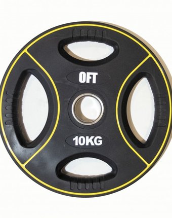 Original FitTools Диск для штанги олимпийский полиуретановый 10 кг