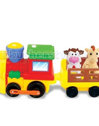 Миниатюра фотографии Развивающая игрушка kiddieland поезд с животными