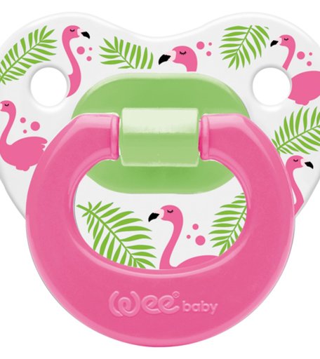 Пустышка WeeBaby с рисунком силикон, от 18 месяцев