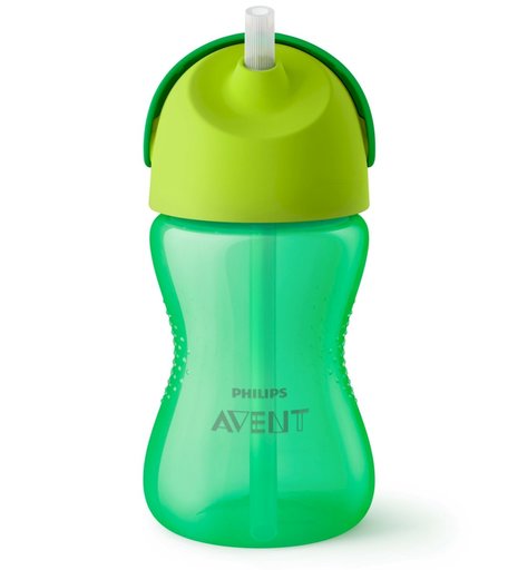 Чашка с трубочкой Philips Avent, от 12 мес., 300 мл, зеленый
