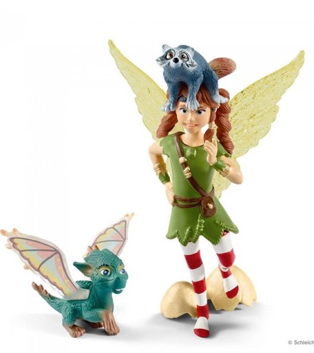 Schleich Набор фигурок Эльфийка Марвин с Нугуром и Пиу