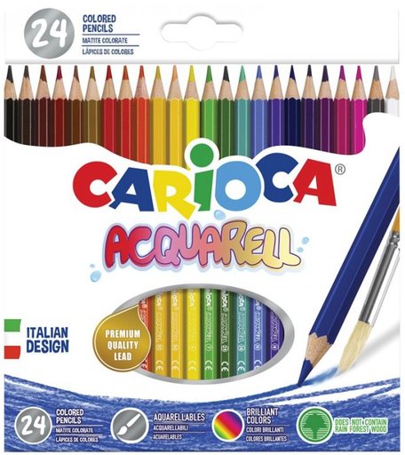 Carioca Карандаши акварельные Acquarell 24 цвета