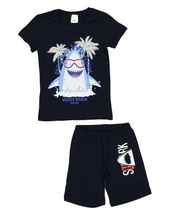 Миниатюра фотографии Repost пижама для мальчика (футболка и шорты) пжк-м007