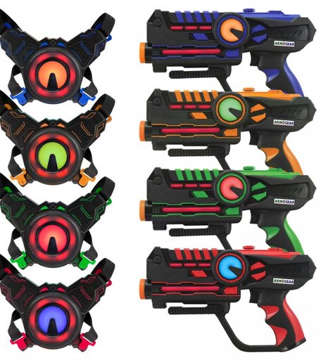 ArmoGear Игровой набор для 4-х игроков Лазертаг