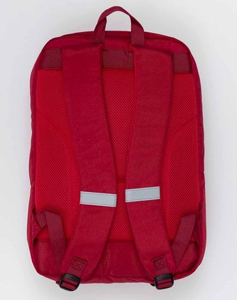 Красный рюкзак с плотной спинкой Button Blue
