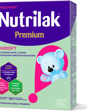 Миниатюра фотографии Молочная смесь nutrilak «премиум комфорт», 350 г 0-12 месяцев