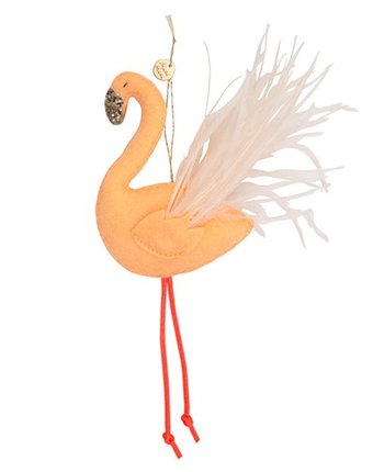 Миниатюра фотографии Merimeri ёлочное украшение фламинго
