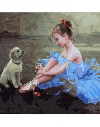 Molly Картина по номерам Маленькая балерина 40х50 см